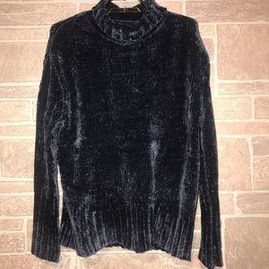 Cynthia Rowley Chenille Blue Sweater Size XS